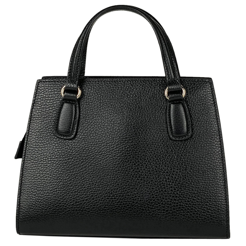 Gucci Soho Leather Handbag Black GG Bag Shoulder Interlocking